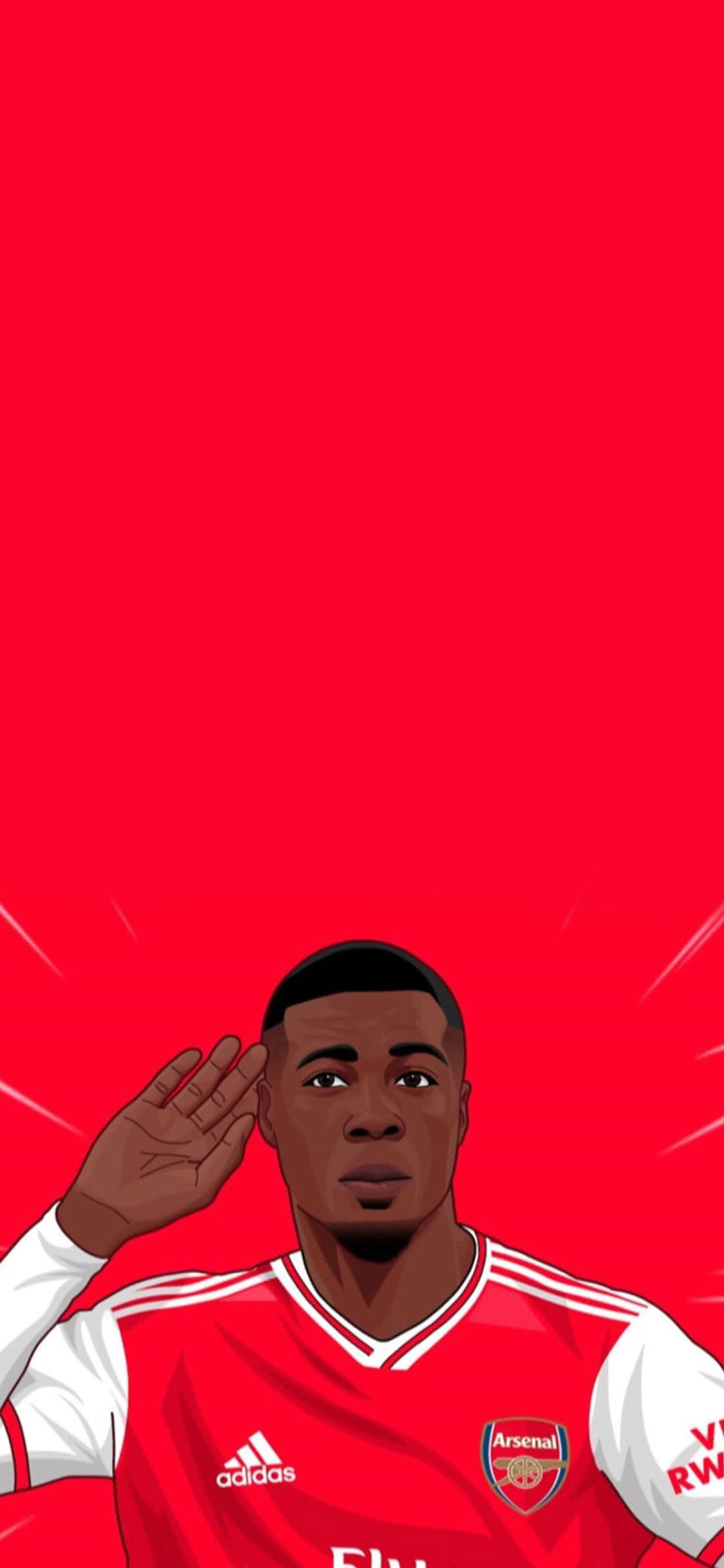 英超,阿森纳,尼古拉斯佩佩,科特迪瓦,手机,壁纸,2020,200119