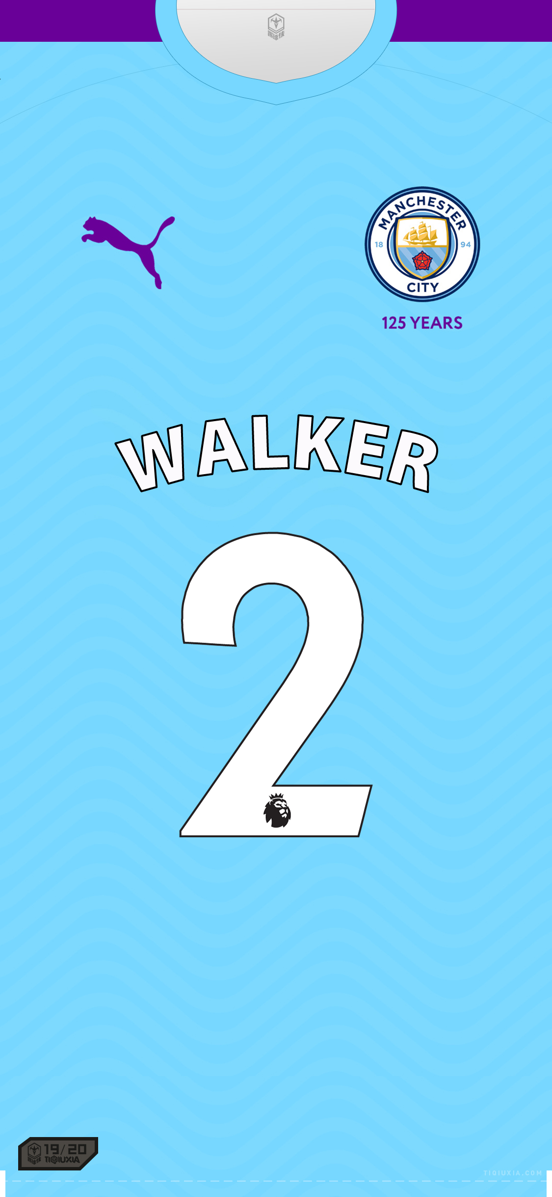 英超,曼彻斯特城,凯尔沃克,球衣,主场,1920赛季,英格兰,手机,壁纸,2020,200315