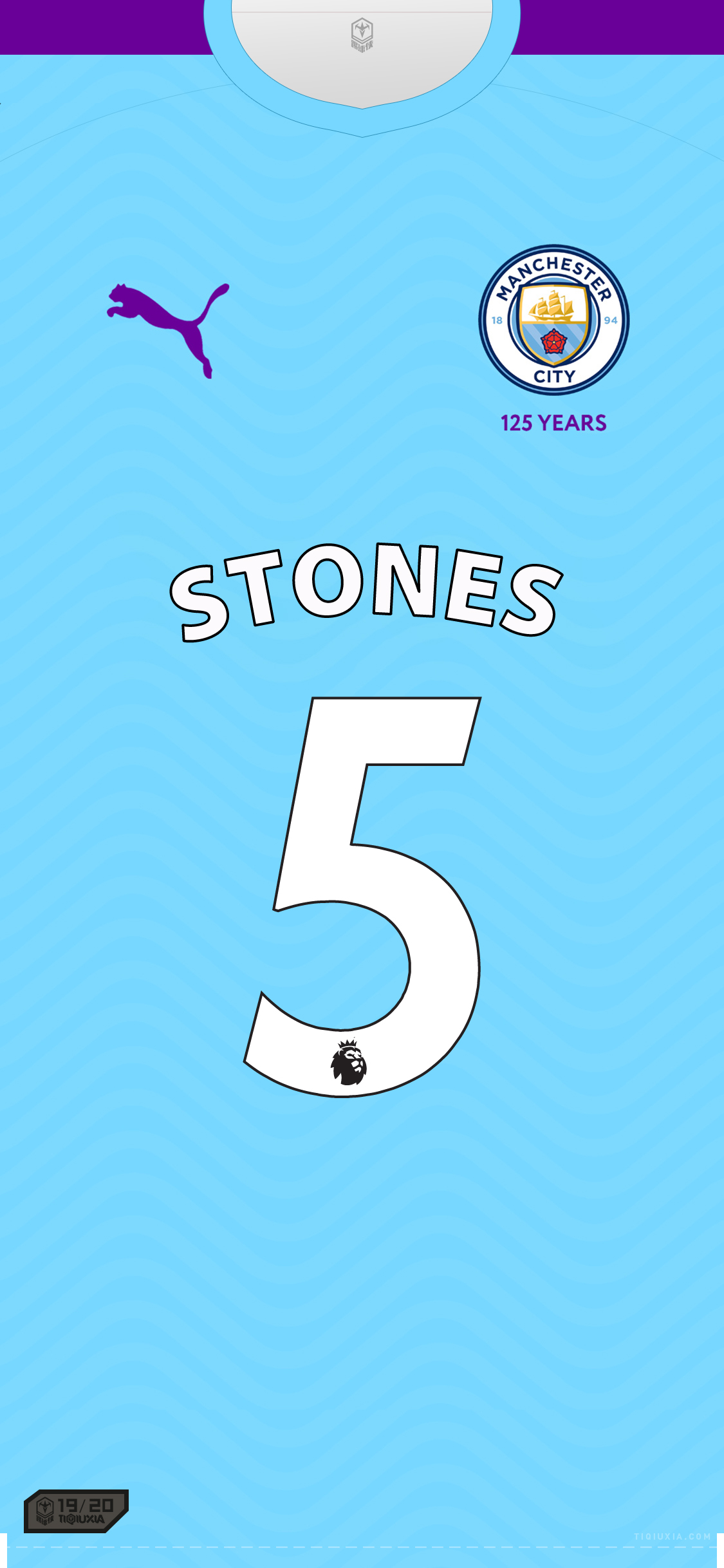 英超,曼彻斯特城,斯通斯,球衣,主场,1920赛季,英格兰,手机,壁纸,2020,200315